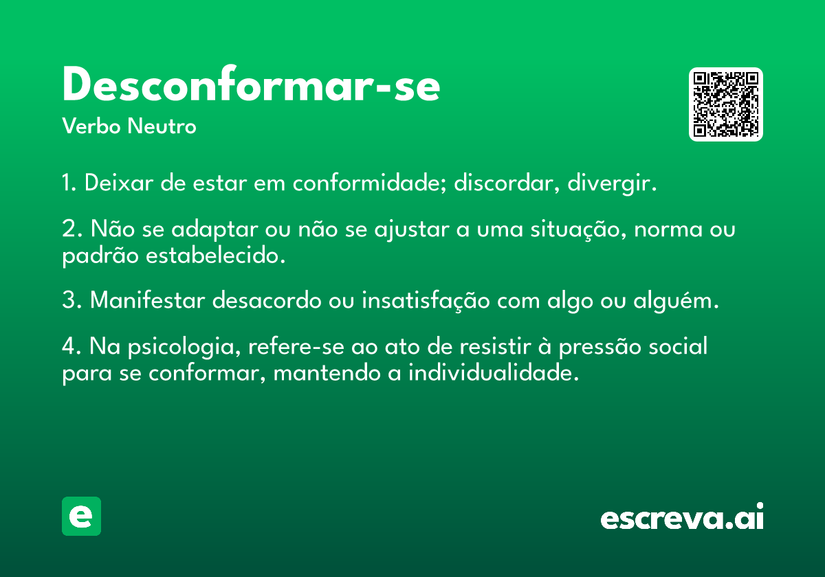 desconformar-se
