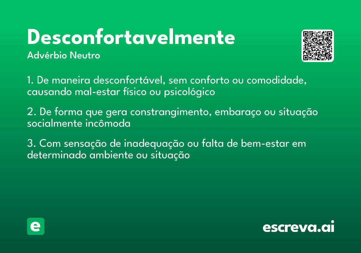 desconfortavelmente