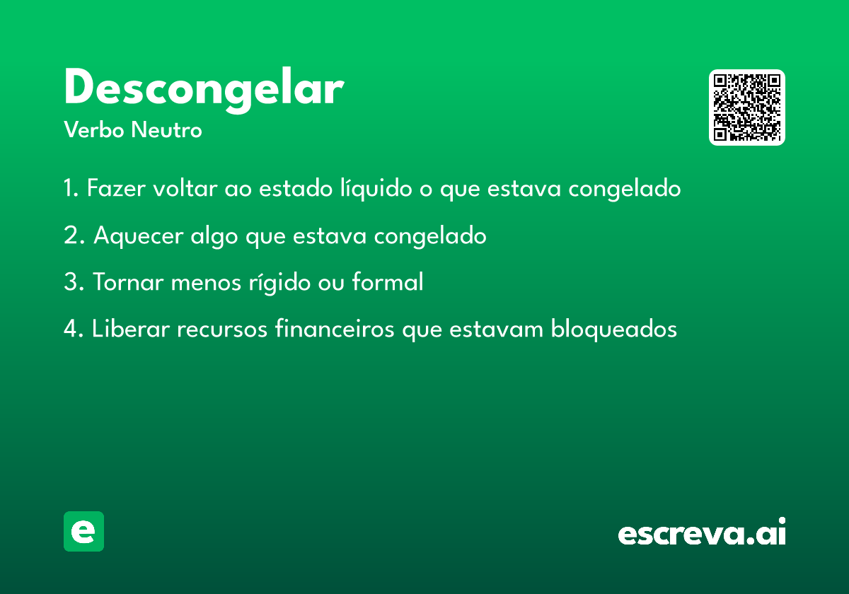 descongelar