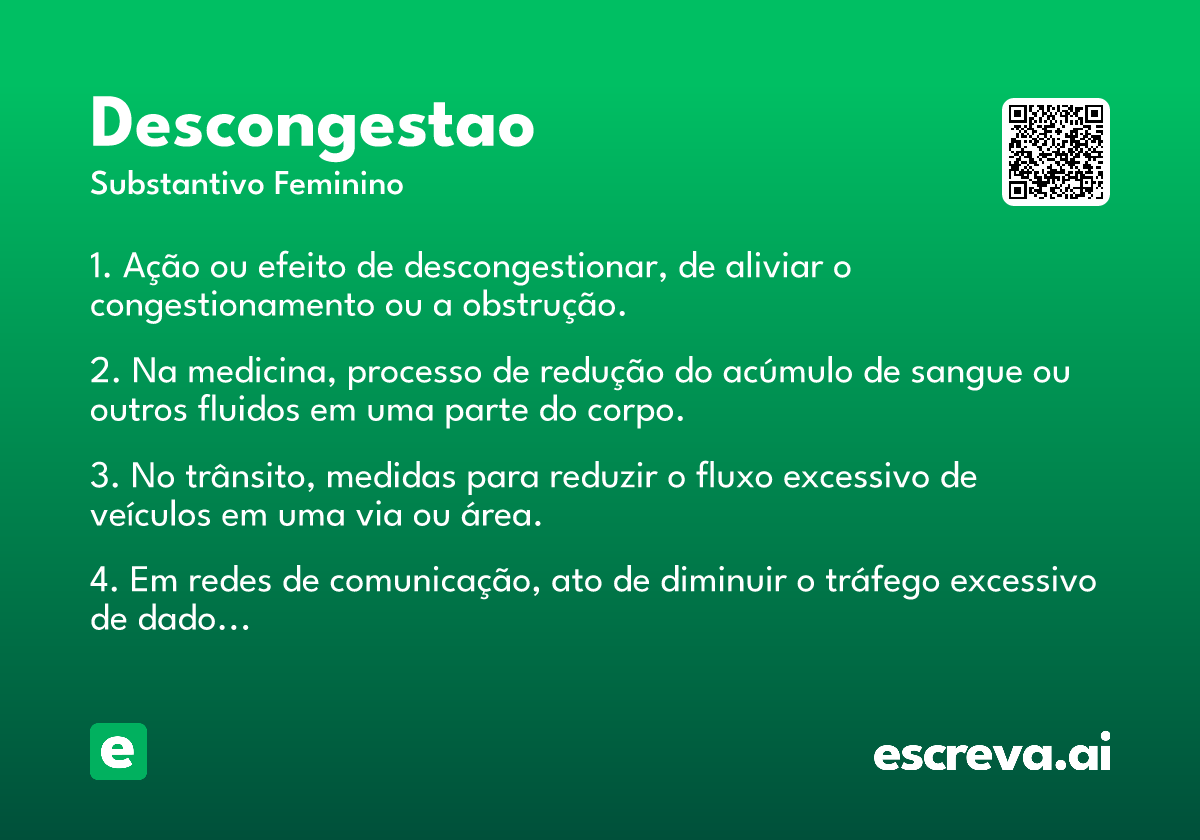descongestao