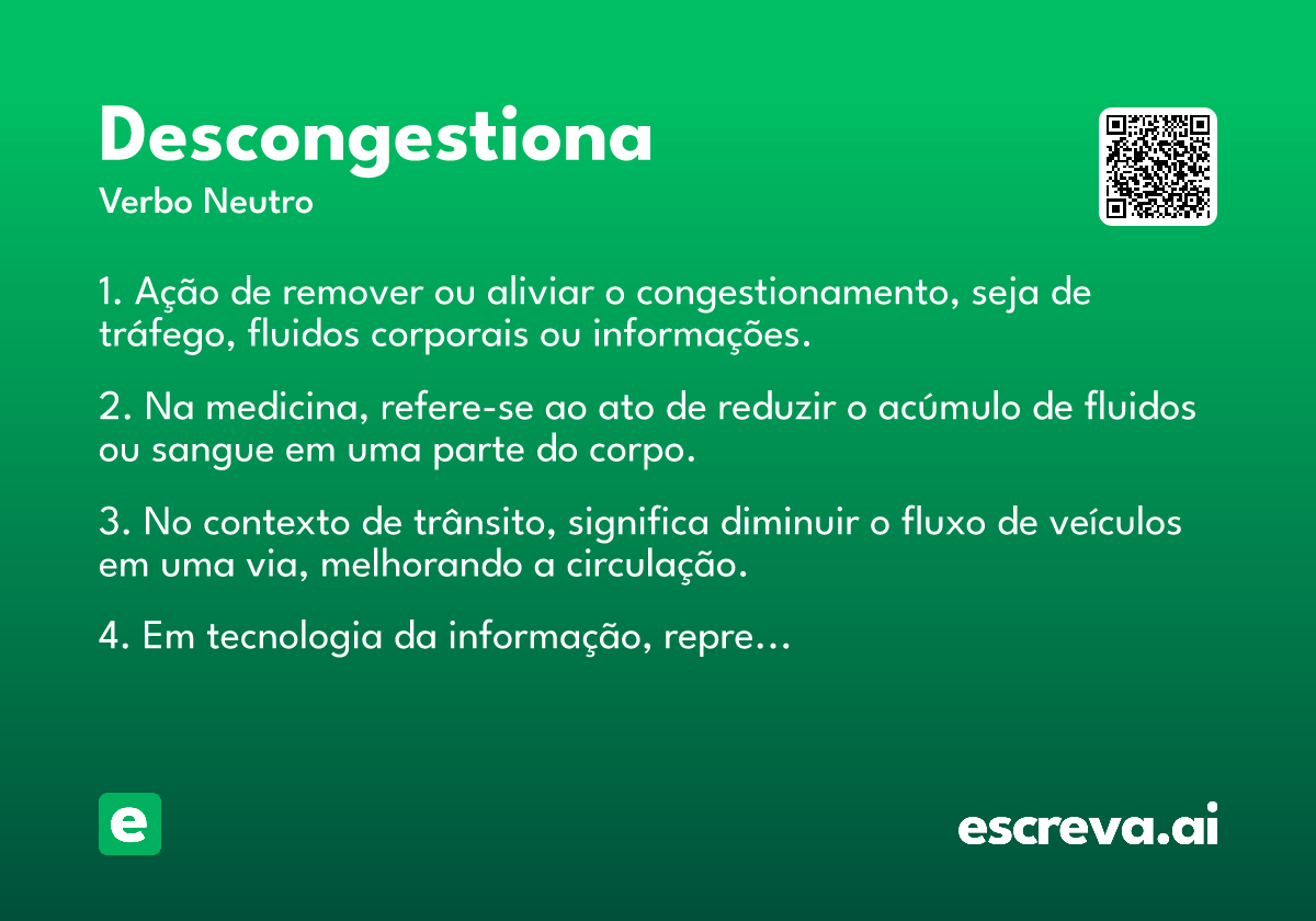 descongestiona