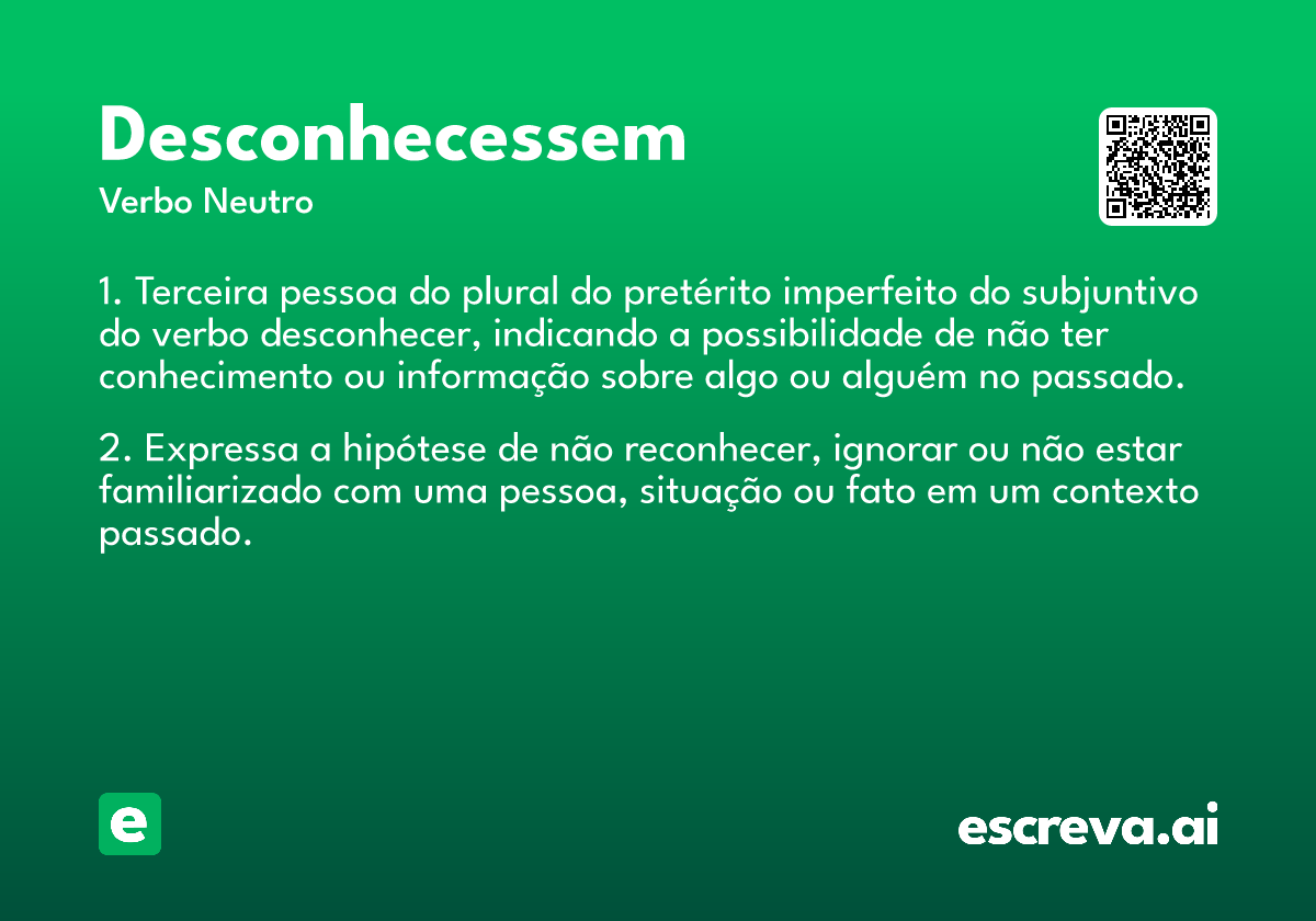 desconhecessem