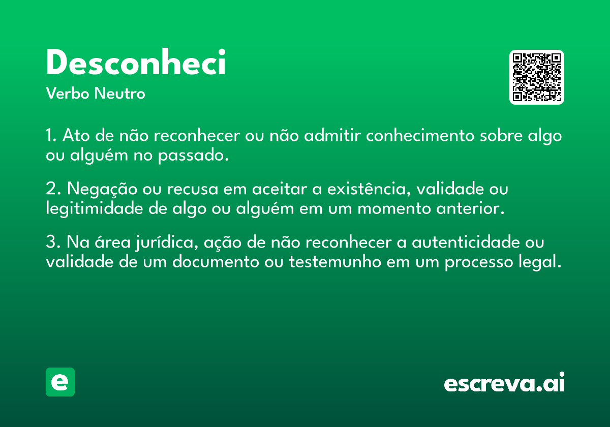desconheci