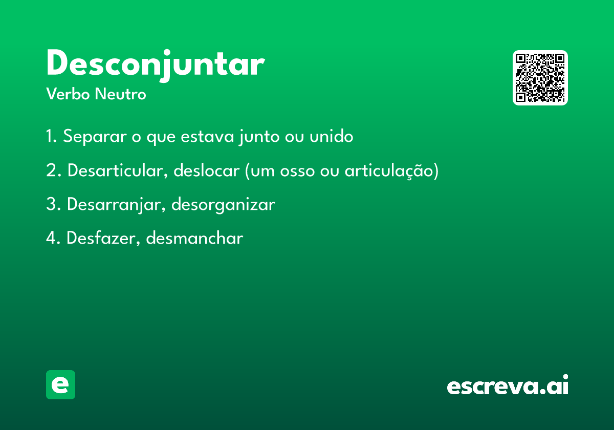 desconjuntar