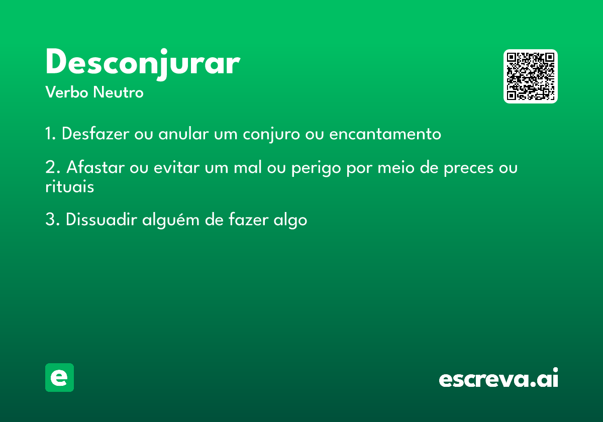 desconjurar