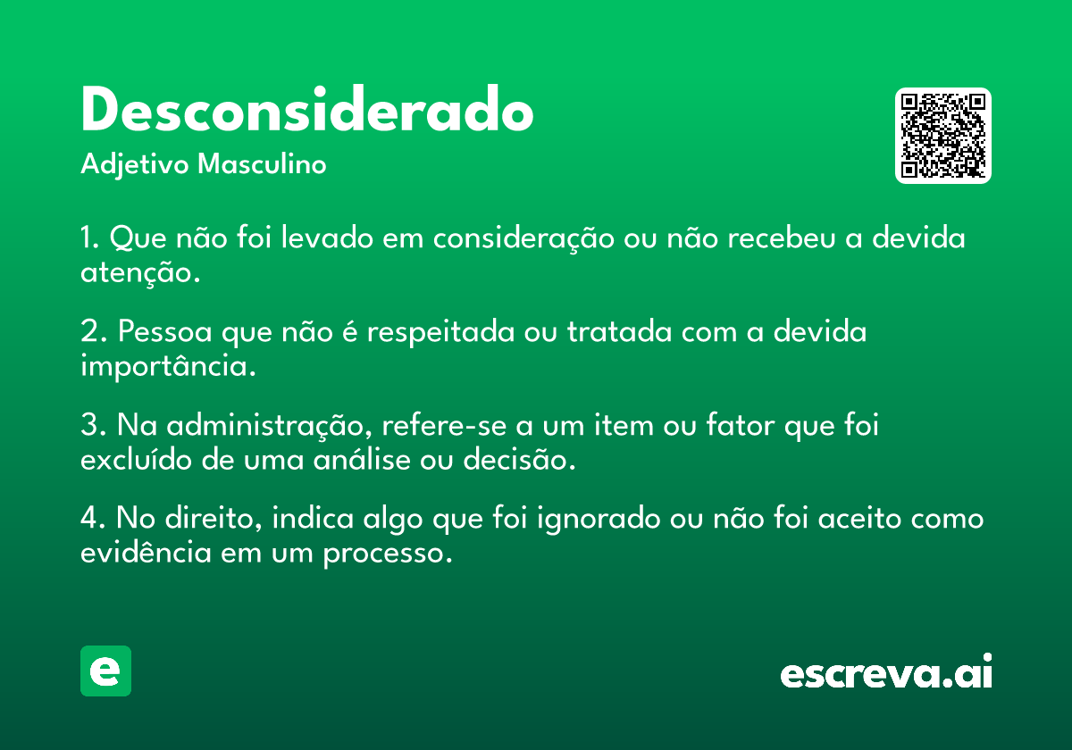 desconsiderado
