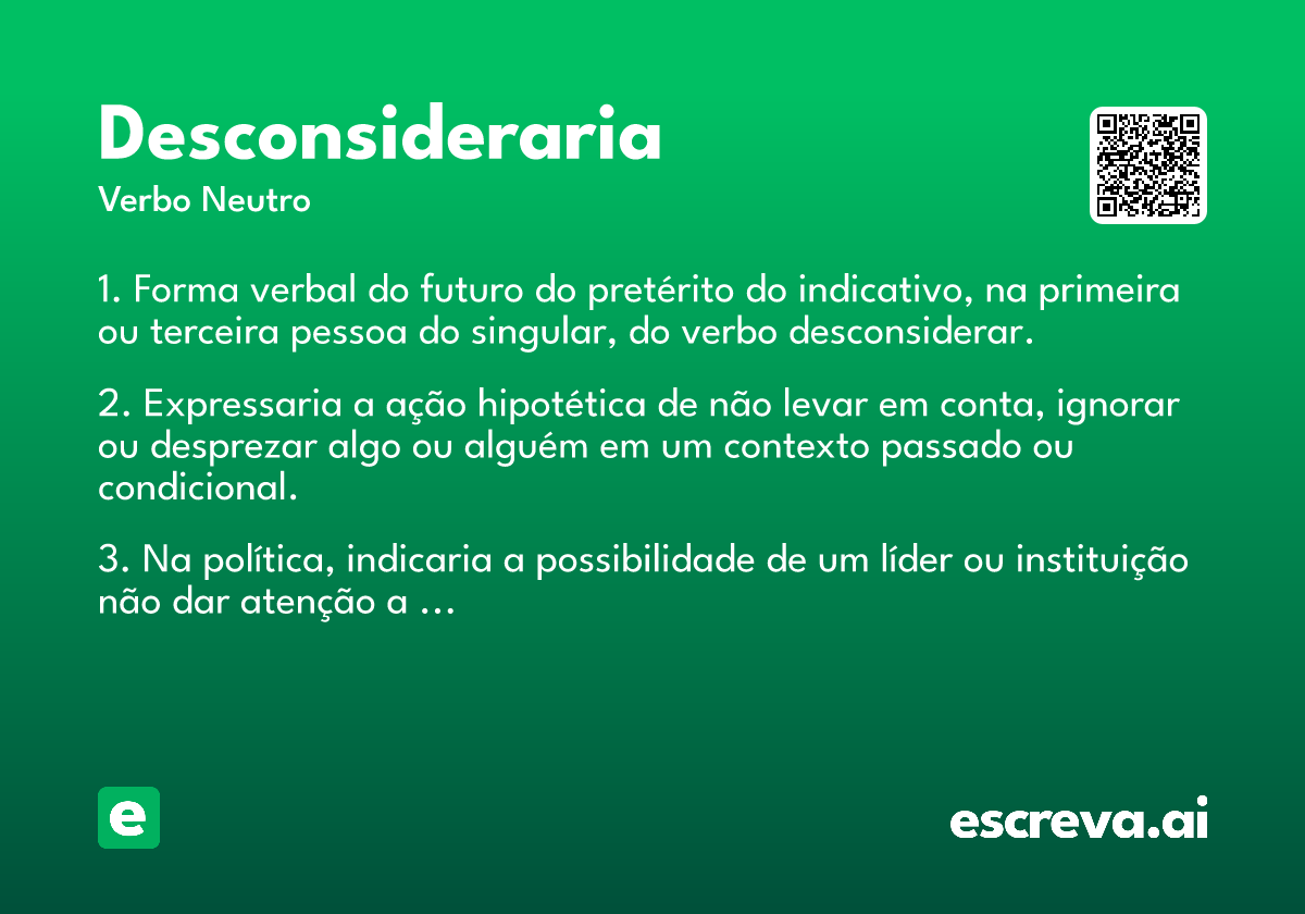 desconsideraria