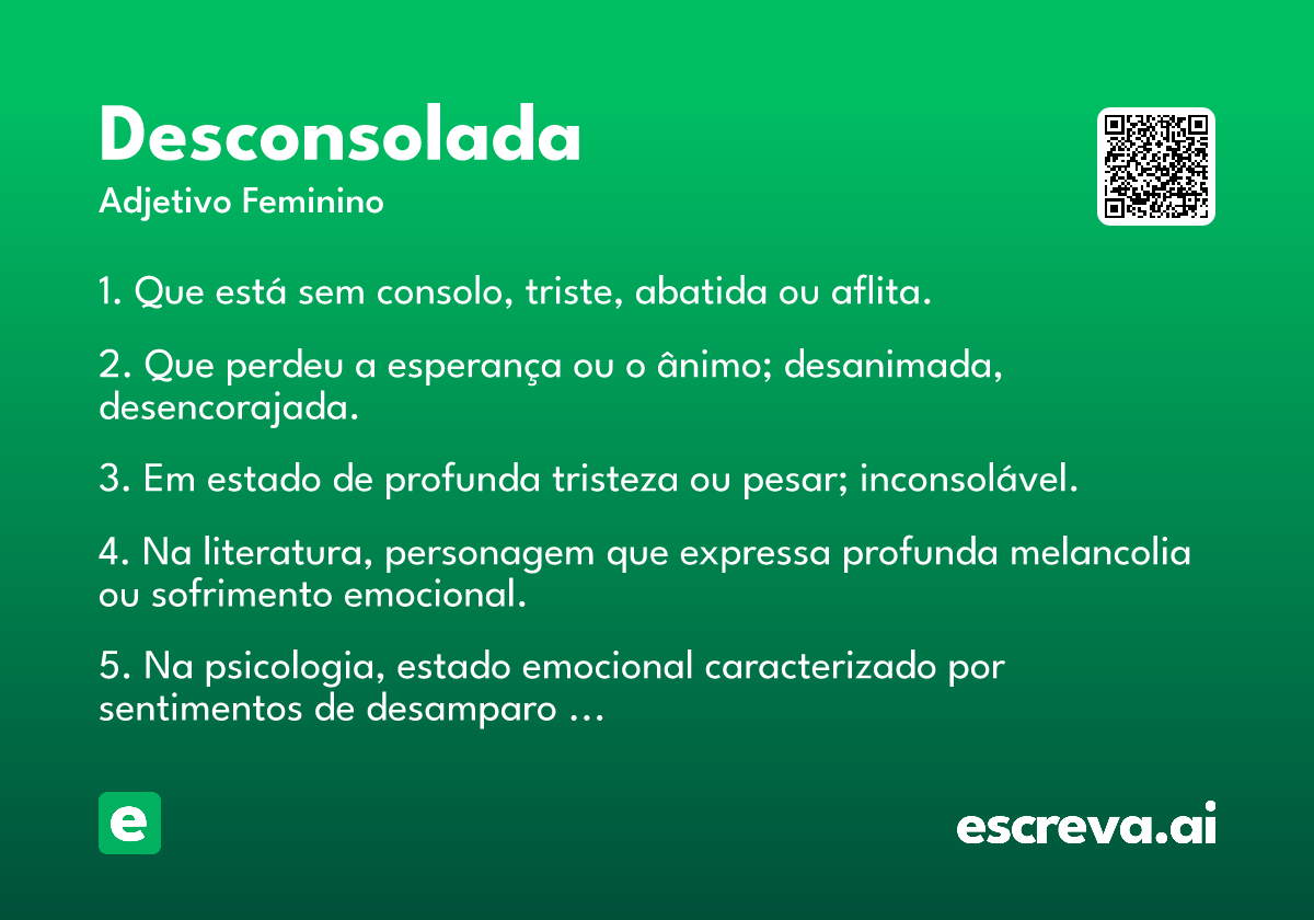desconsolada