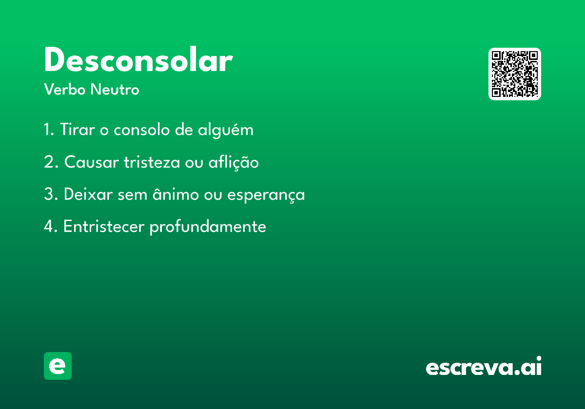 desconsolar