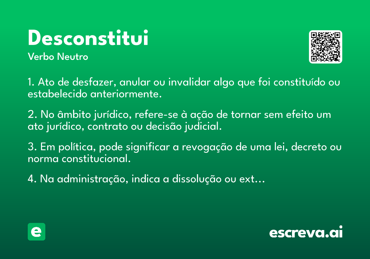 desconstitui
