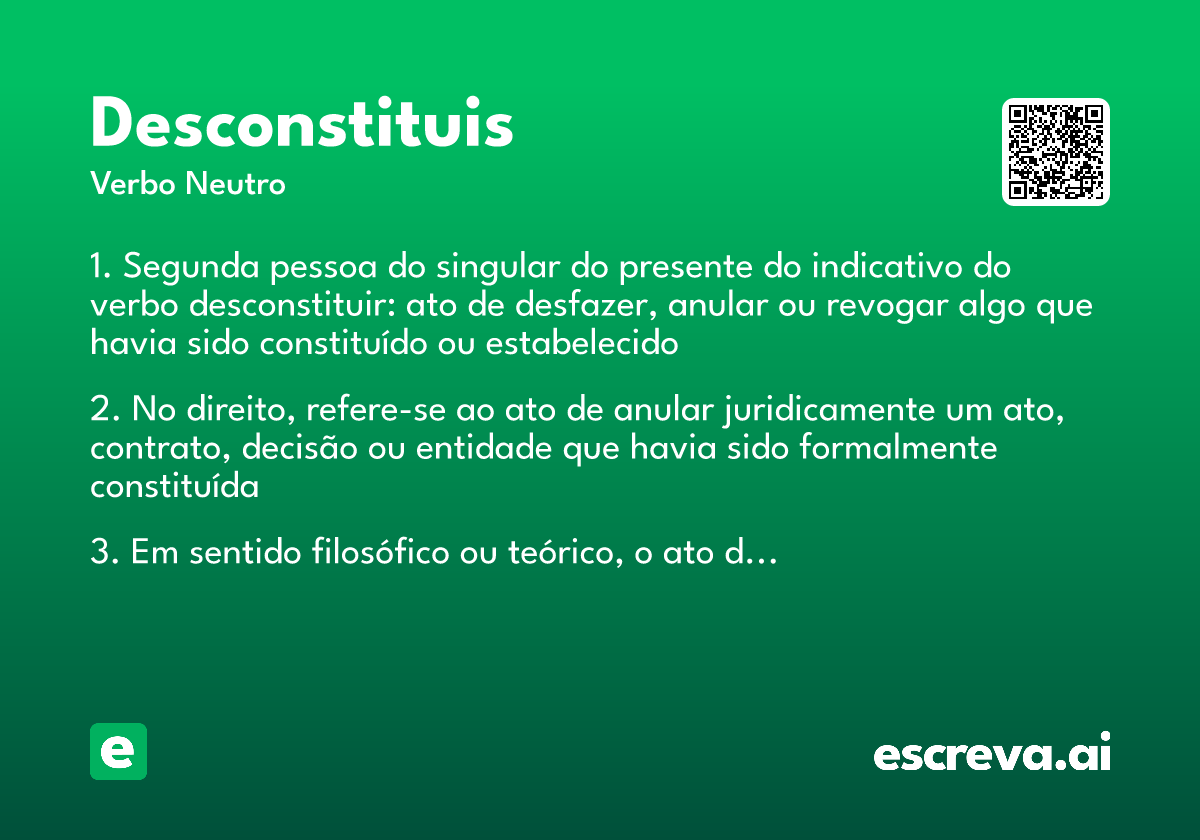 desconstituis