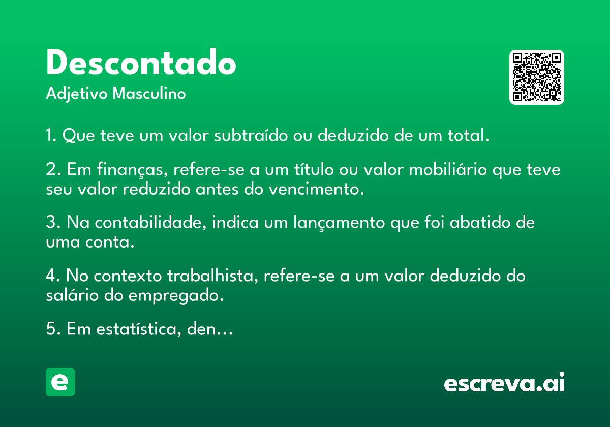 descontado