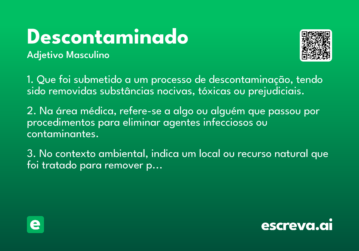 descontaminado