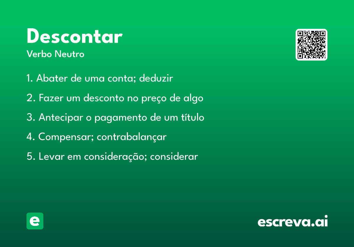 descontar
