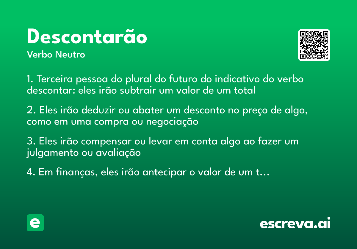 descontarão