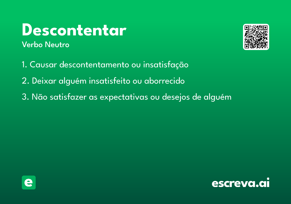 descontentar