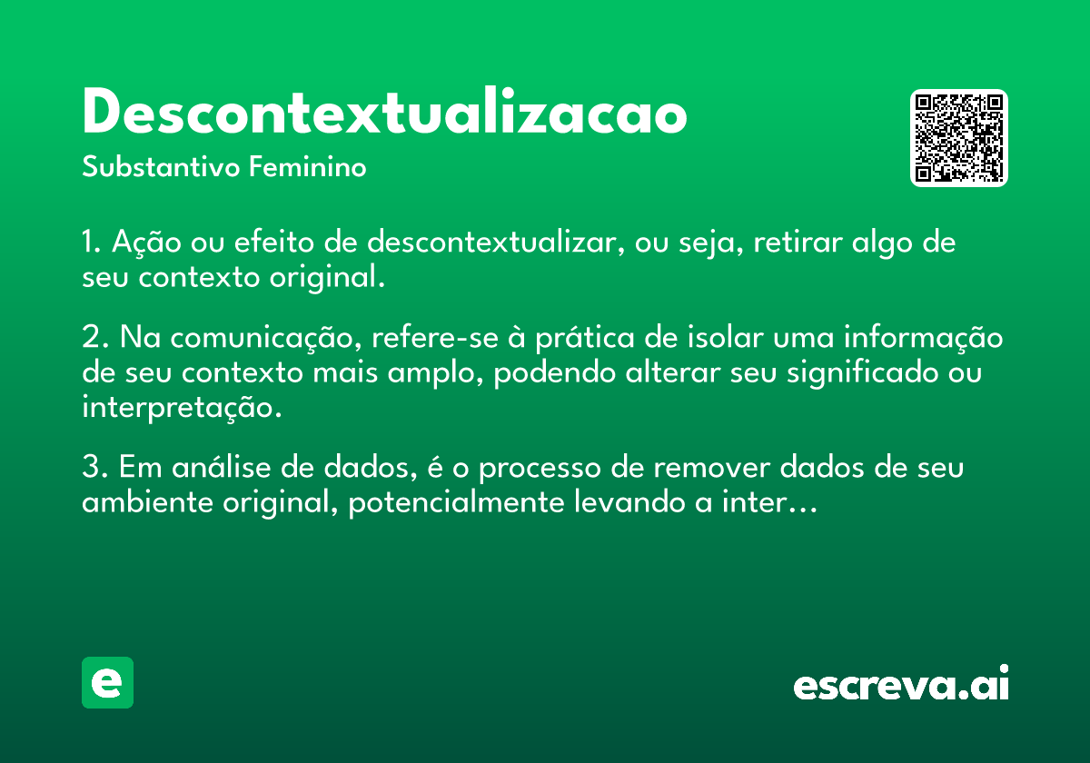 descontextualizacao