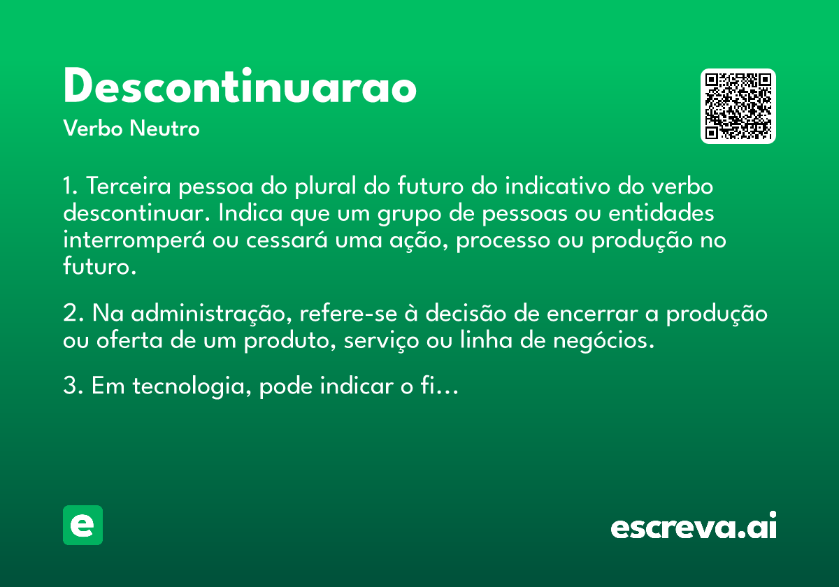 descontinuarao