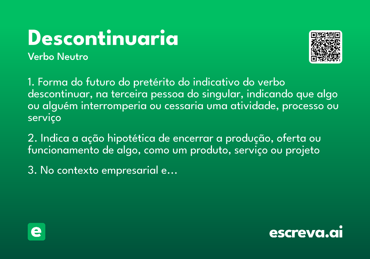 descontinuaria