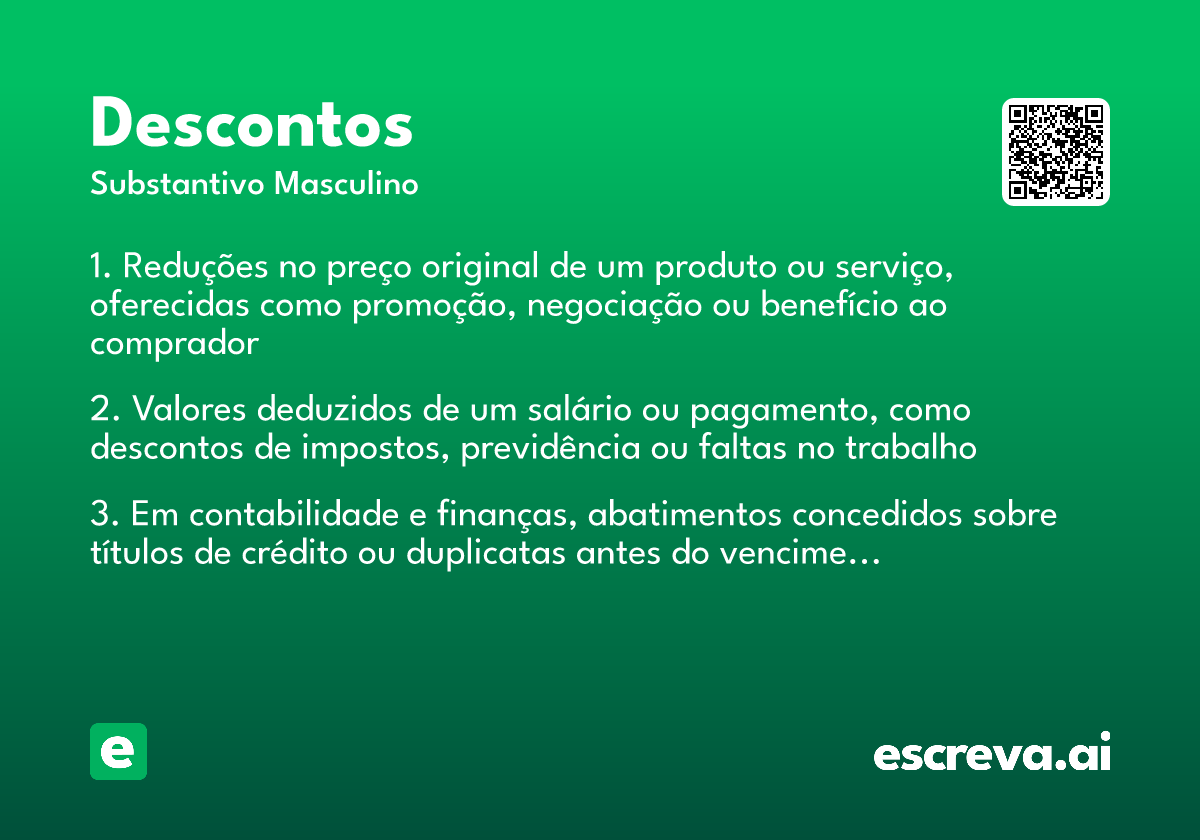 descontos