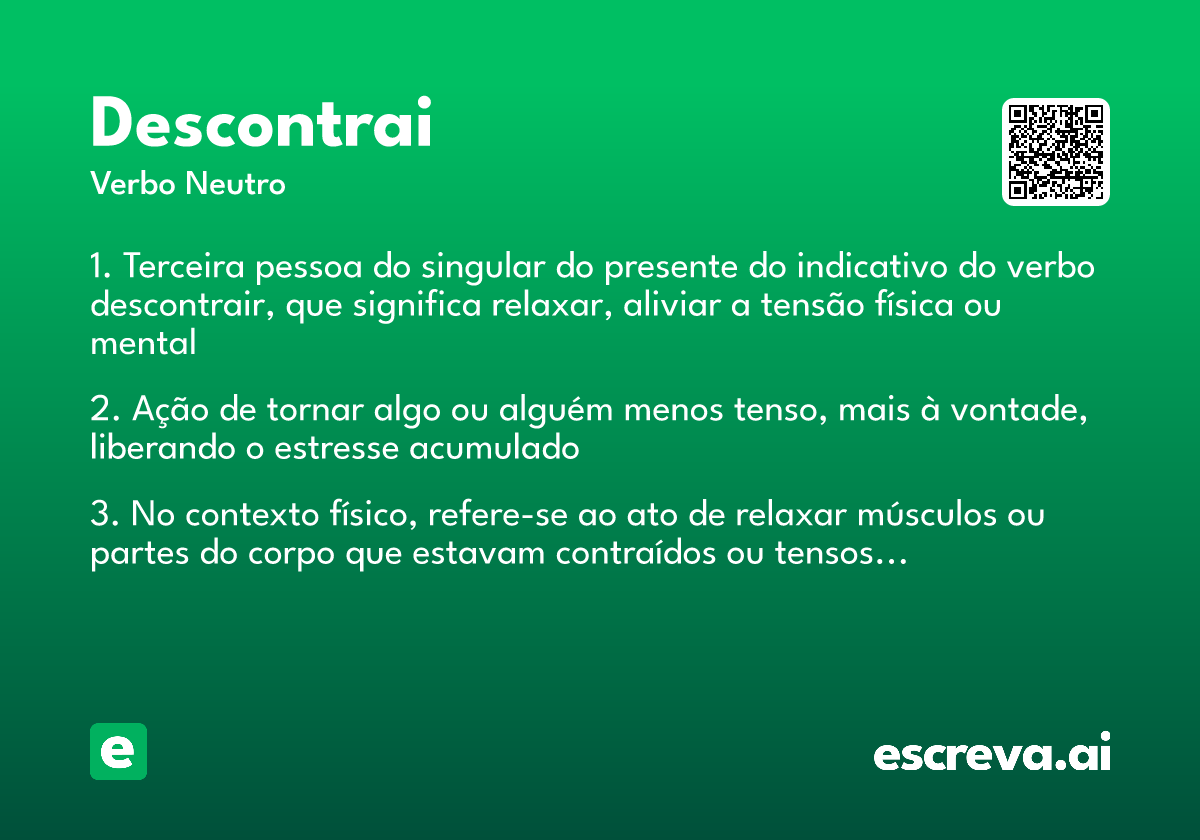 descontrai