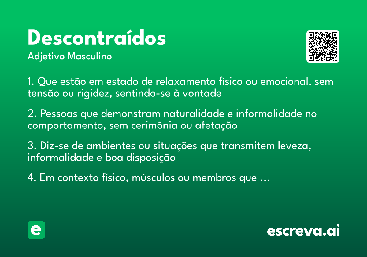 descontraídos