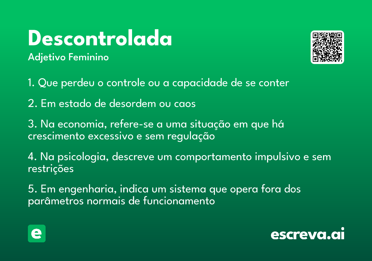 descontrolada
