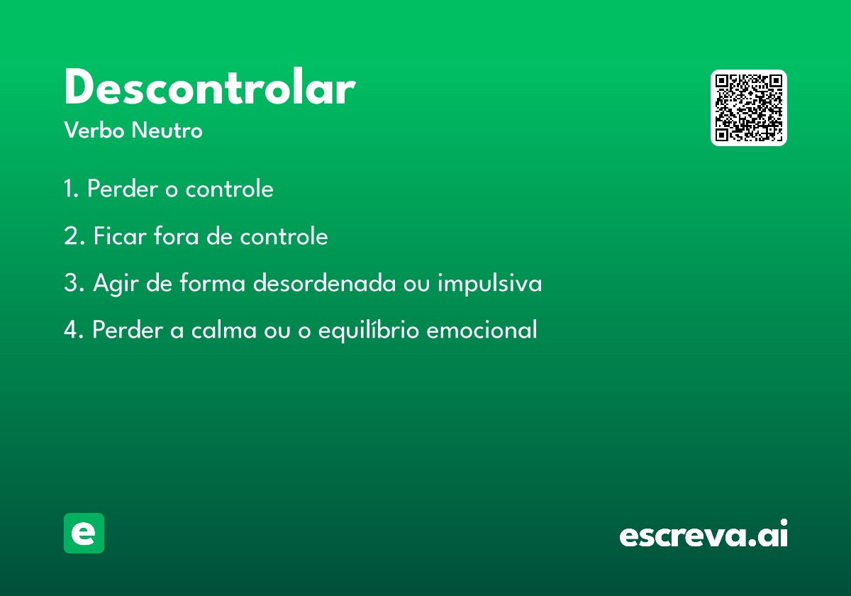 descontrolar