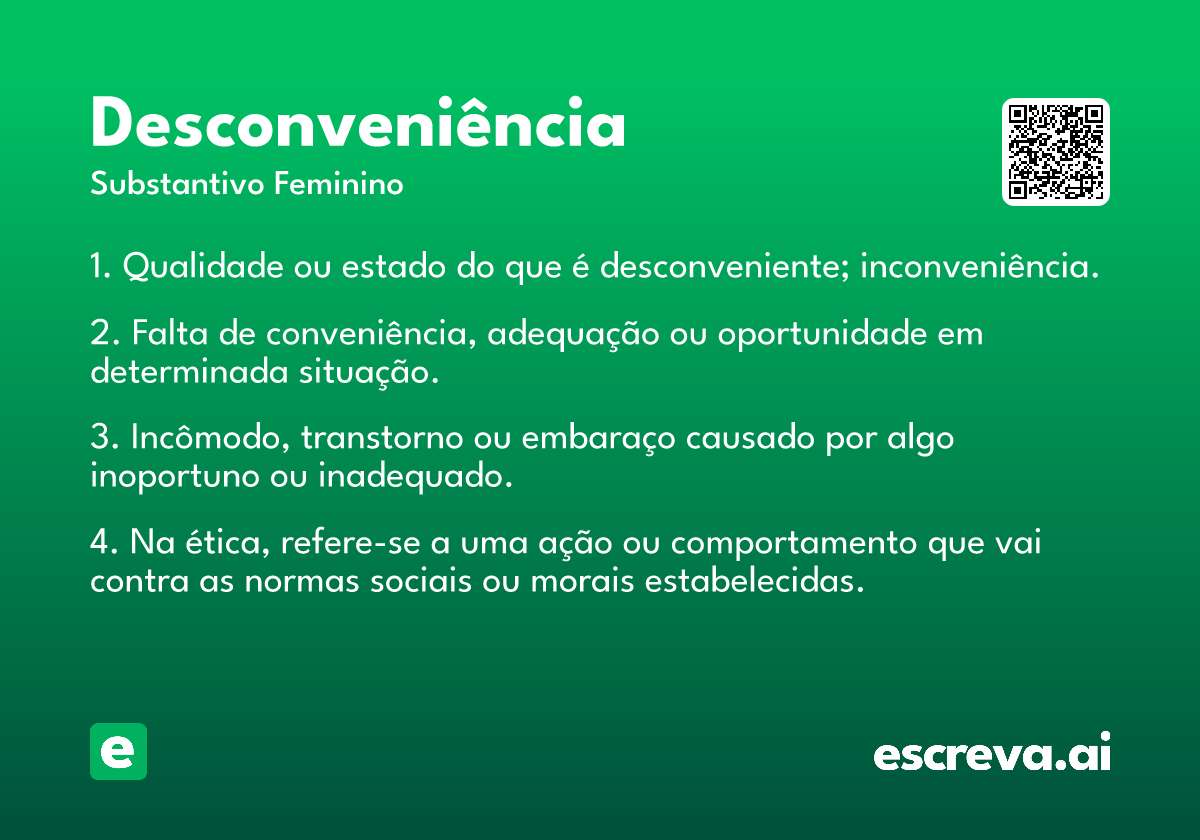 desconveniência