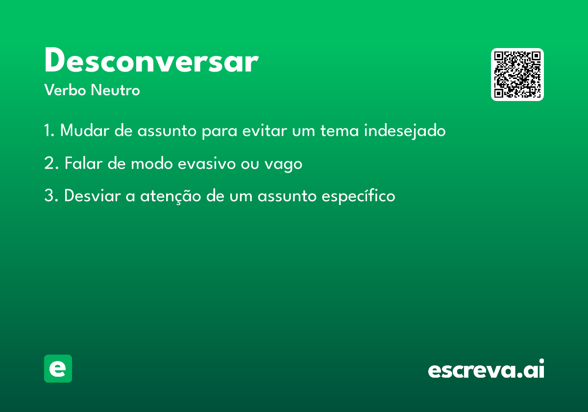 desconversar