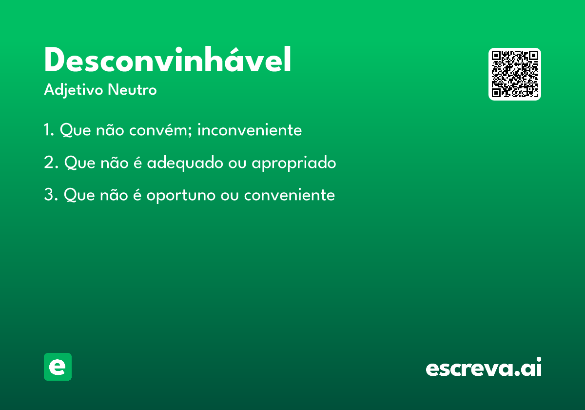 desconvinhável