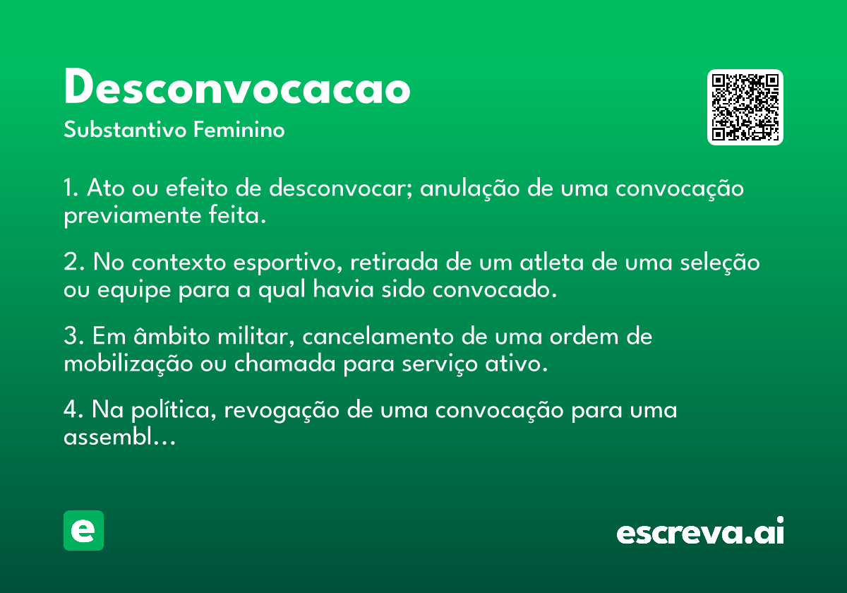 desconvocacao