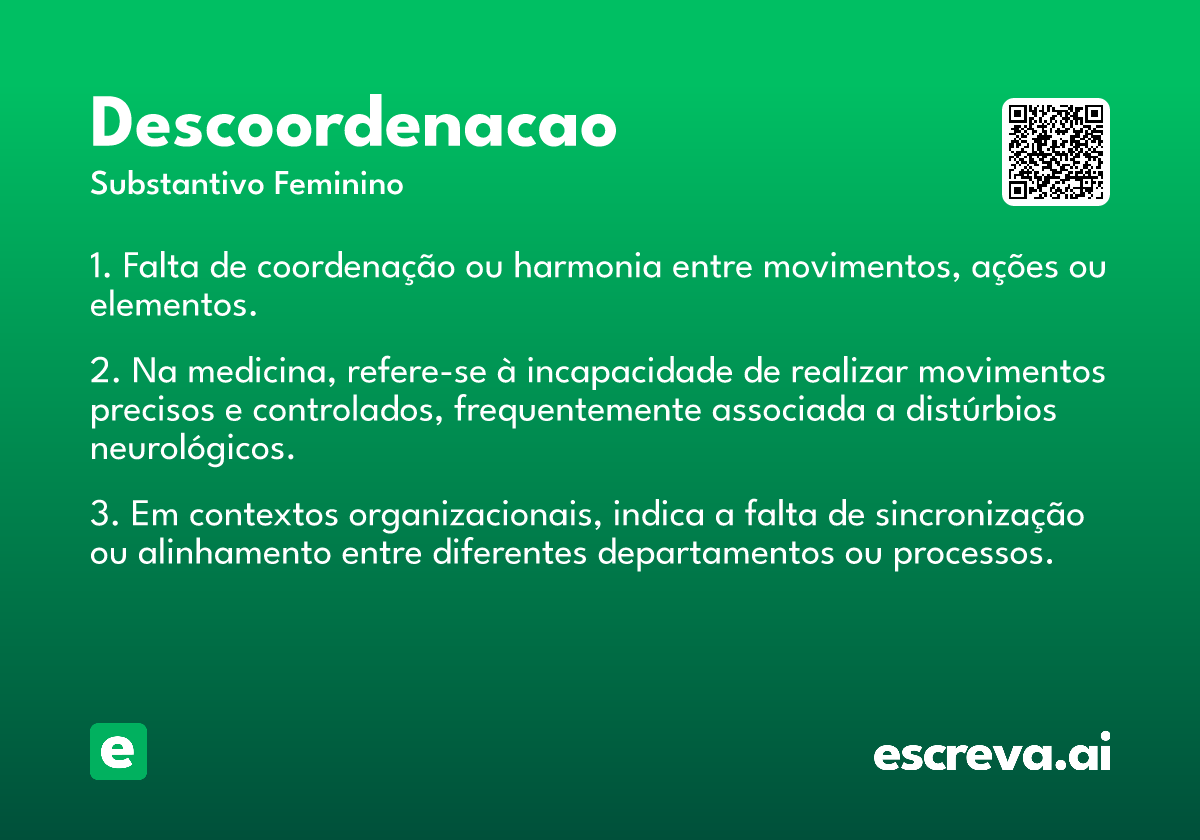 descoordenacao
