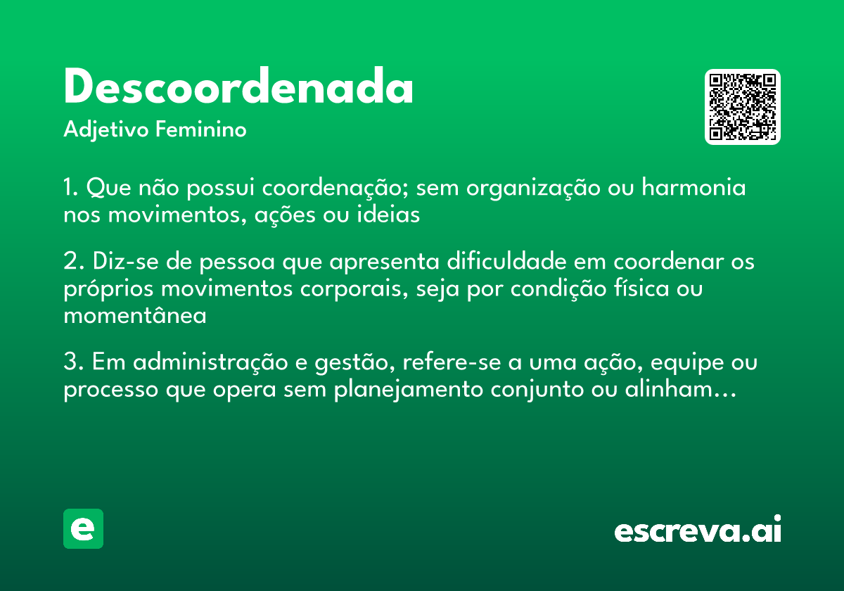 descoordenada