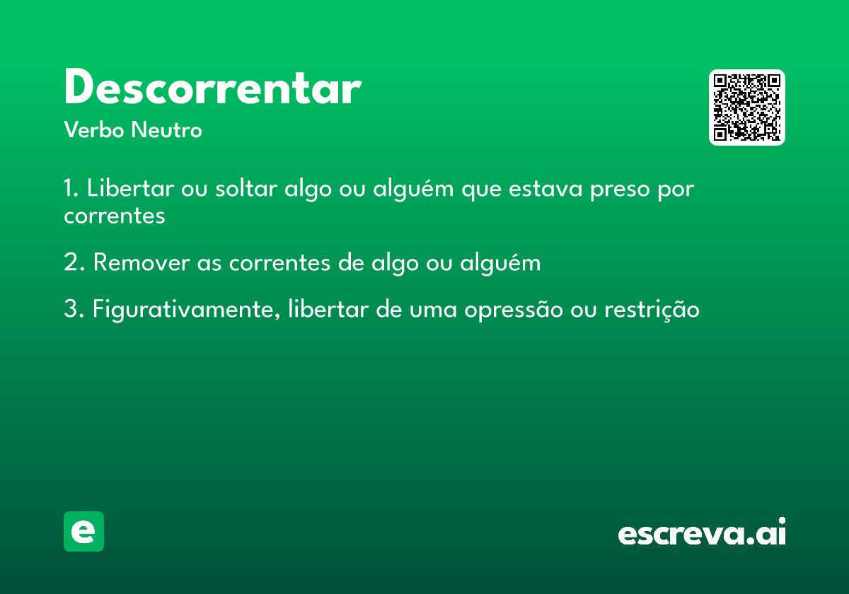 descorrentar