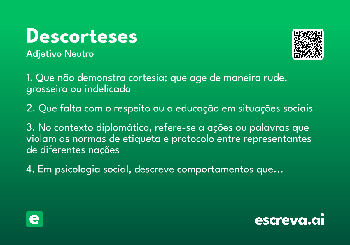 descorteses