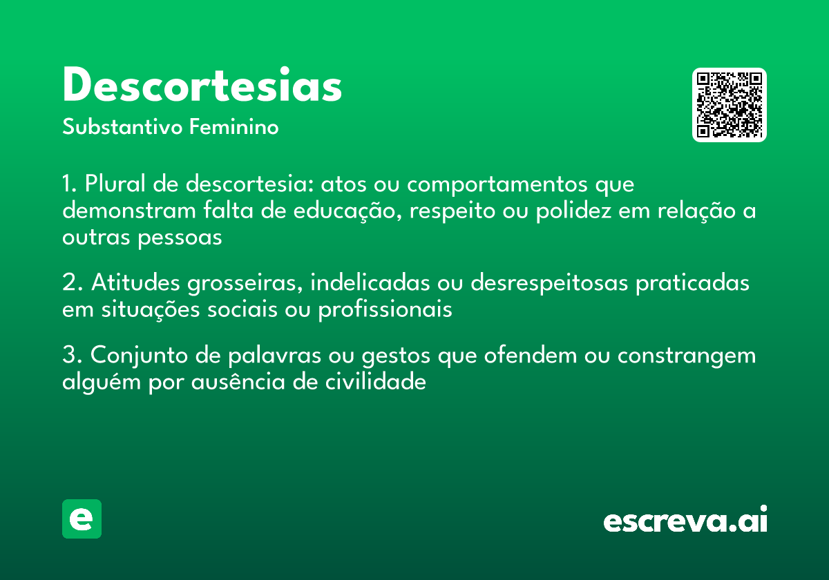 descortesias