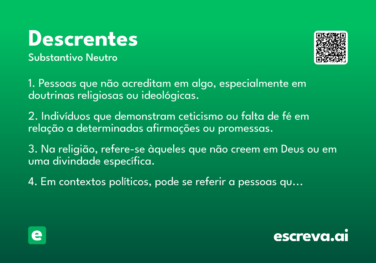 descrentes