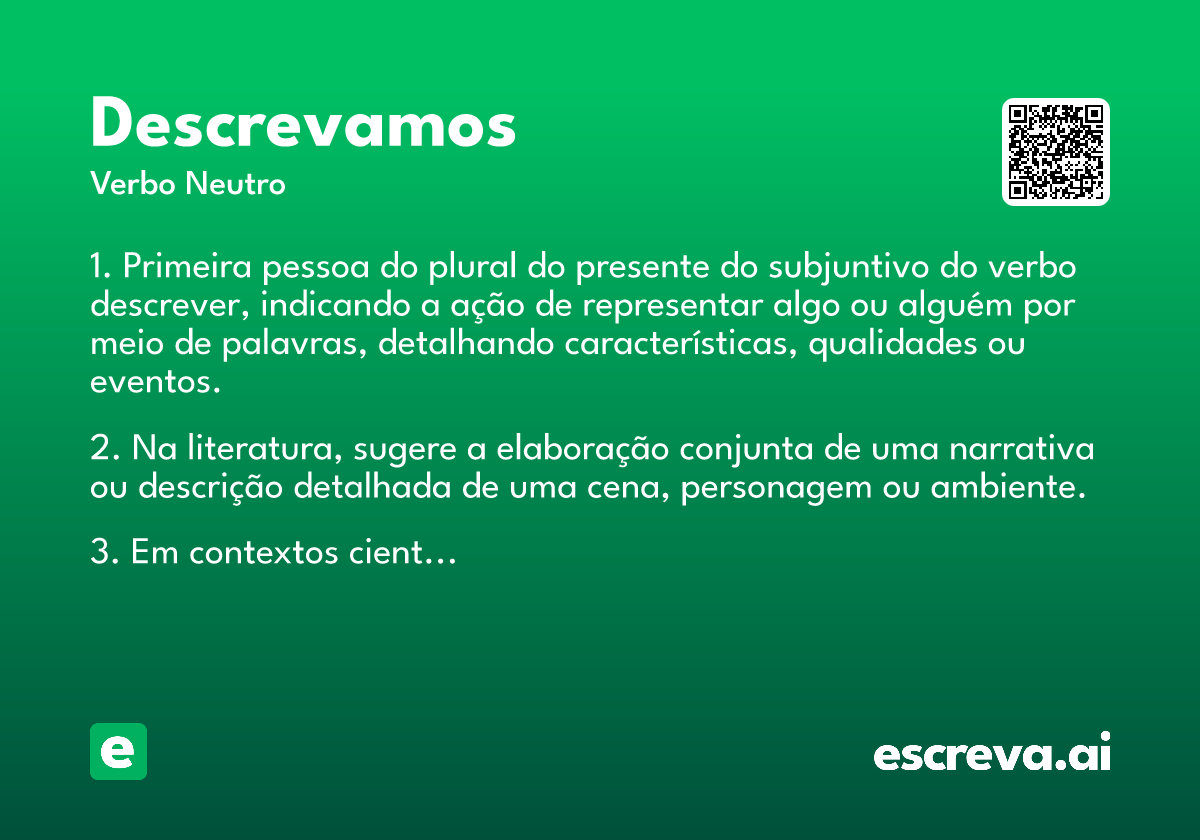 descrevamos
