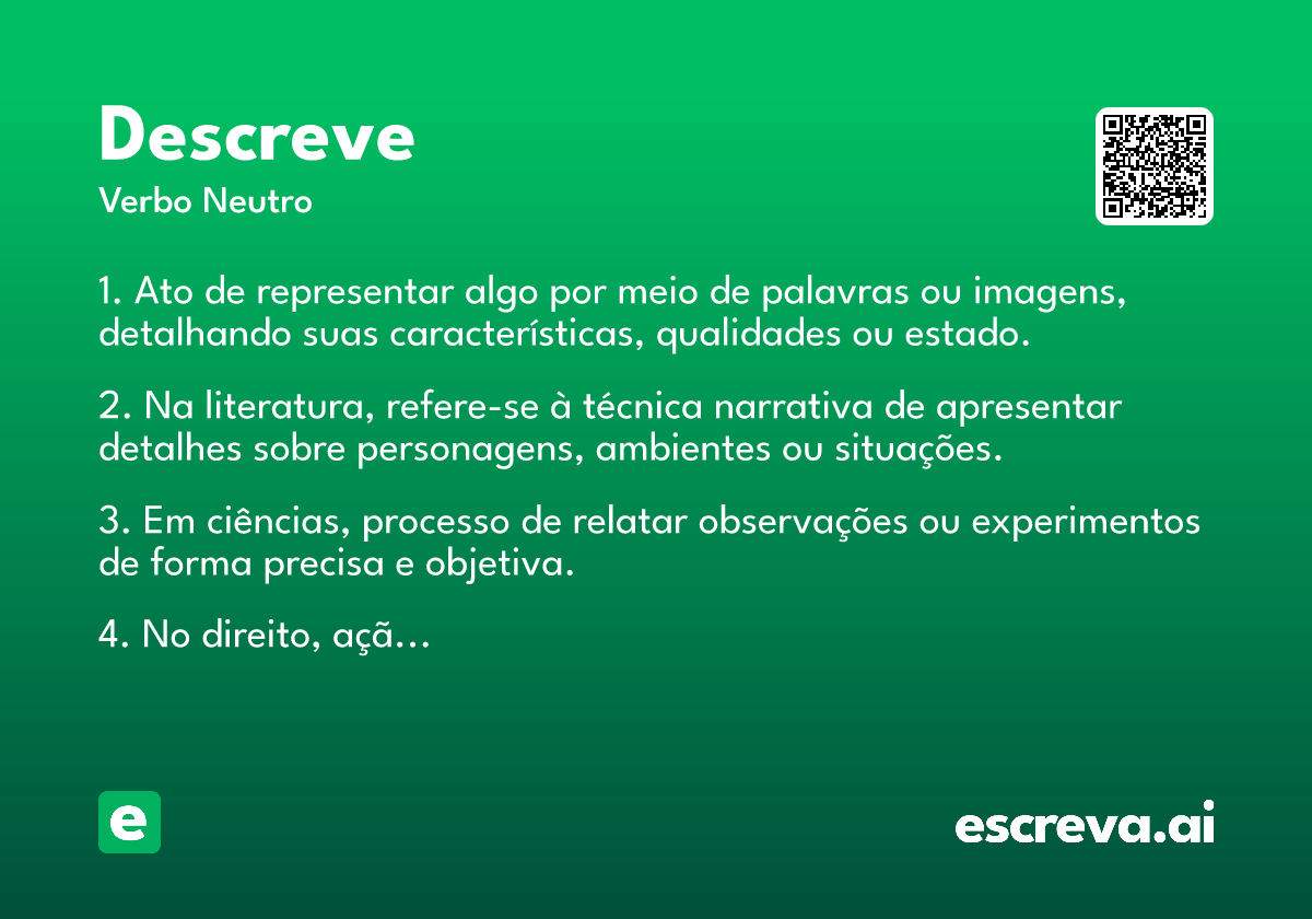 descreve