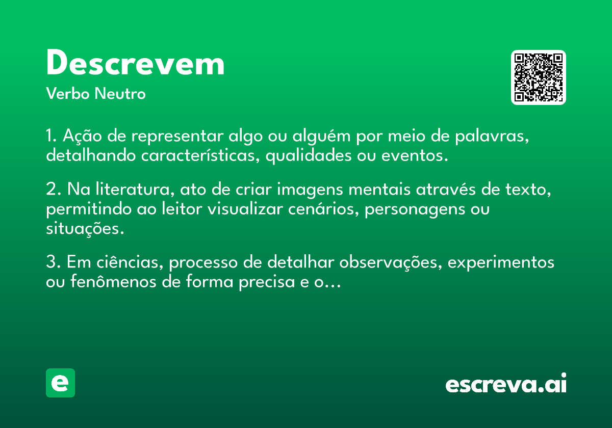 descrevem