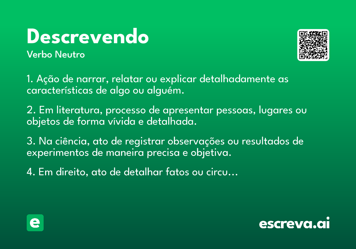 descrevendo
