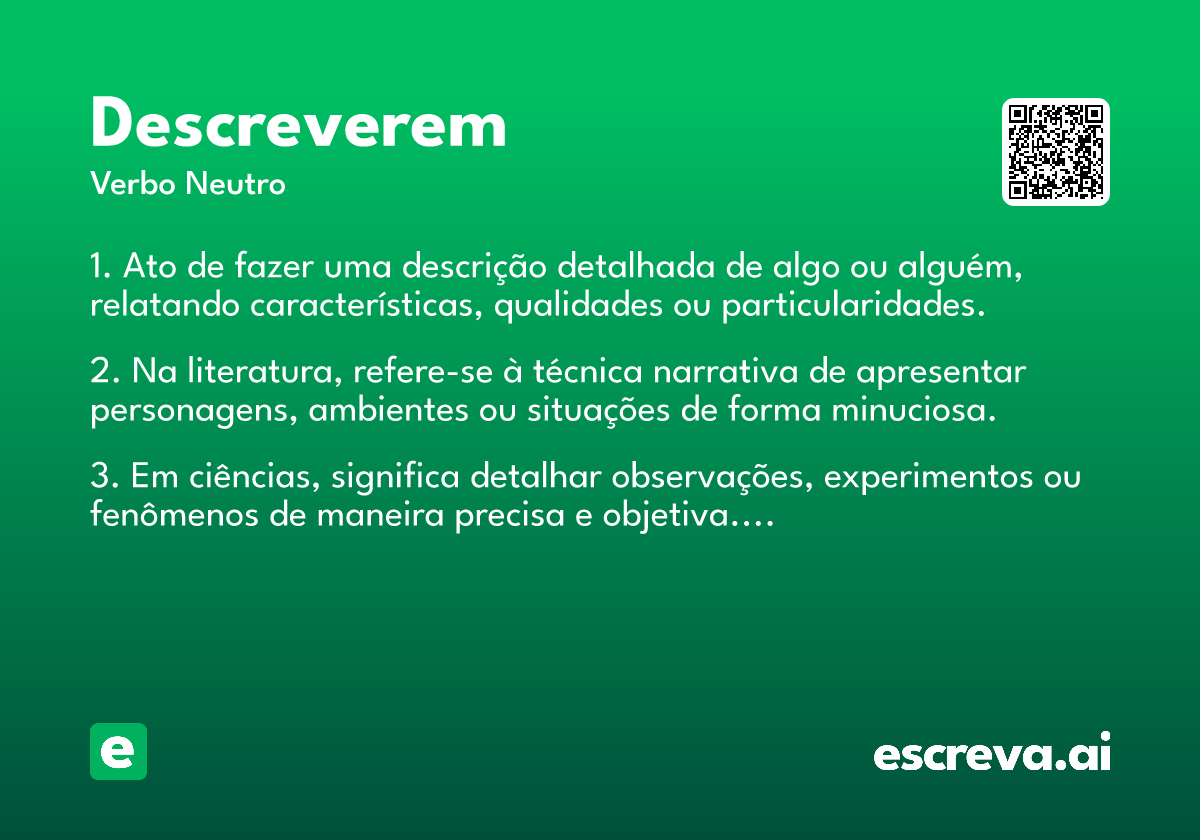 descreverem