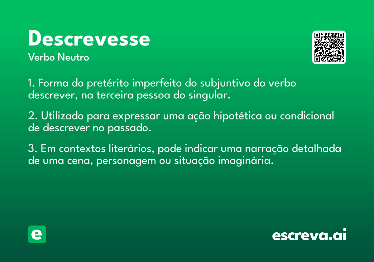 descrevesse
