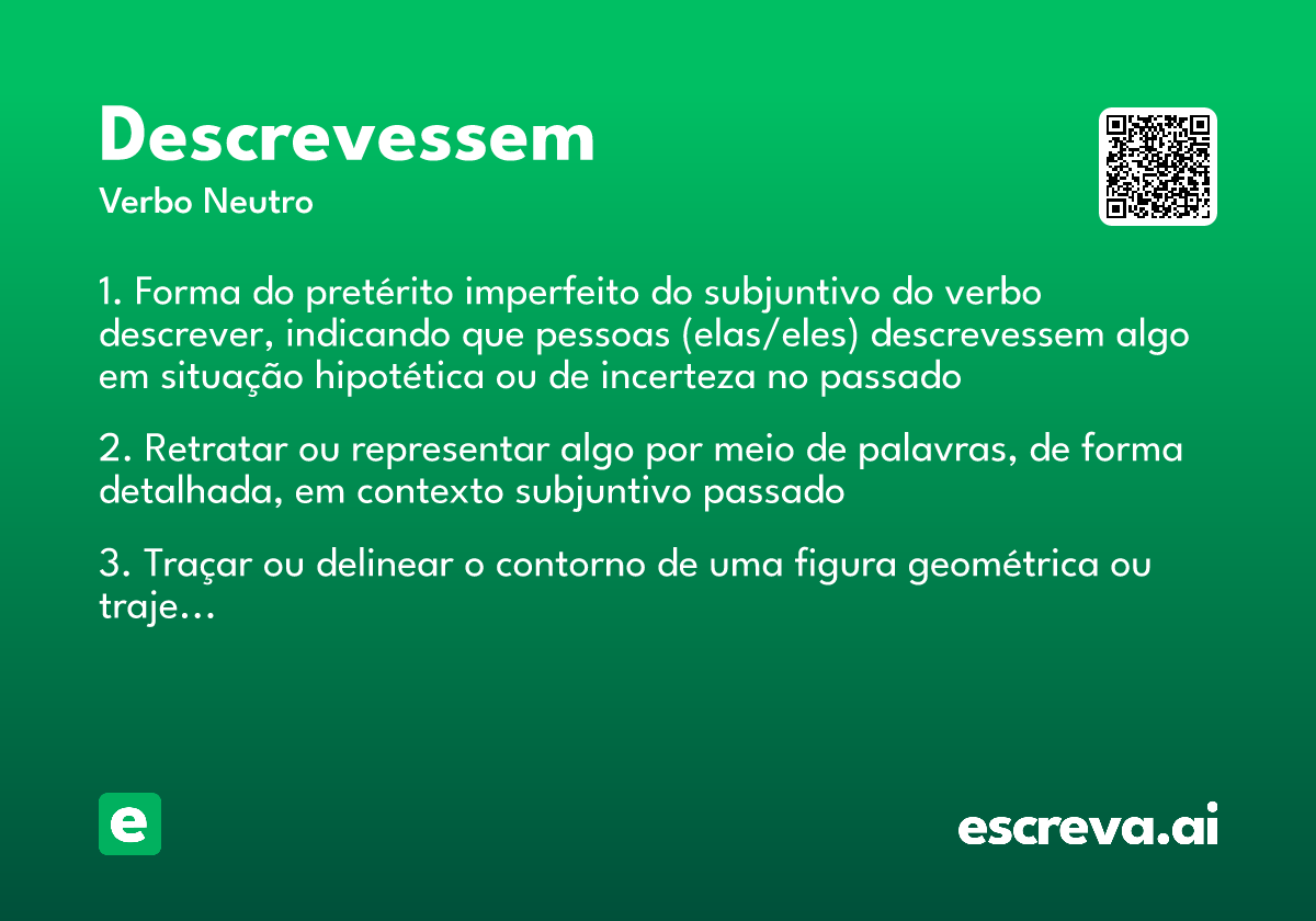 descrevessem