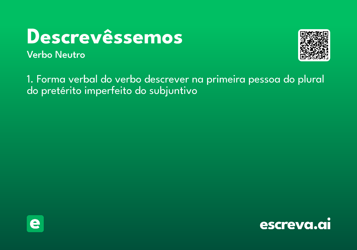 descrevêssemos