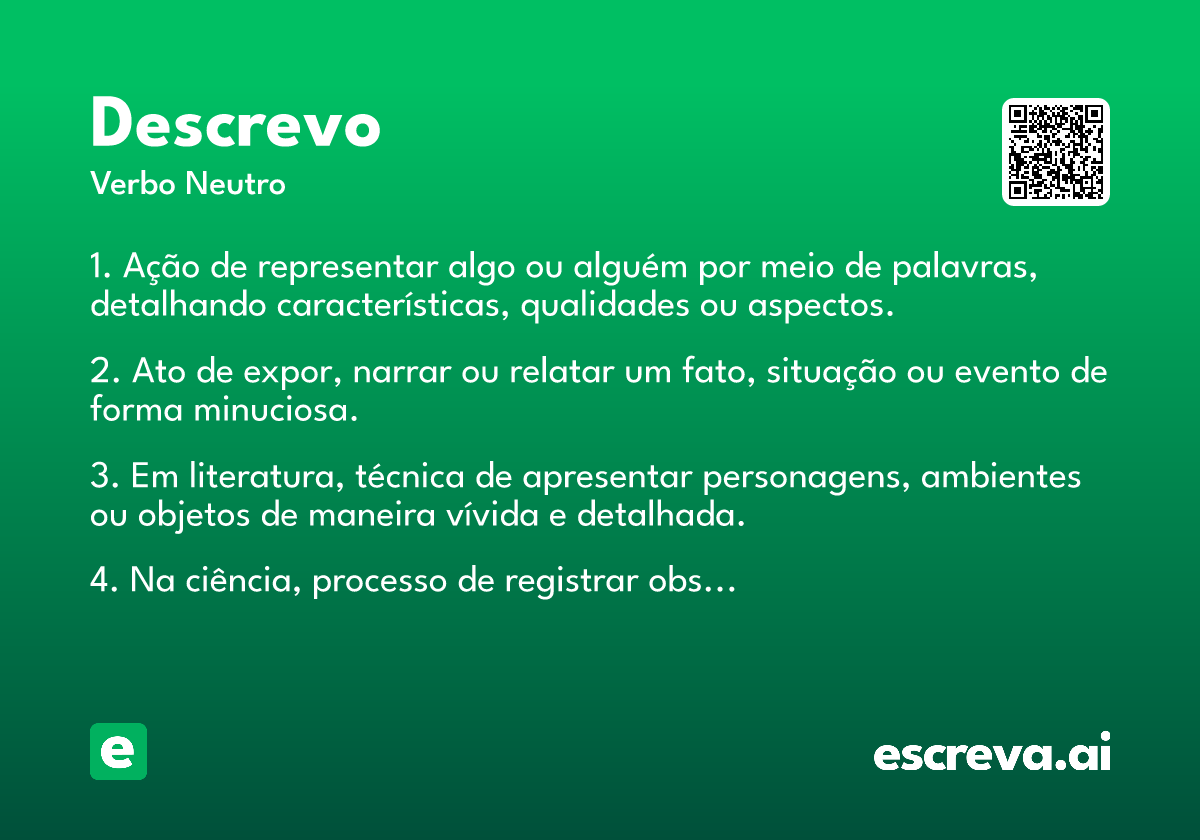 descrevo