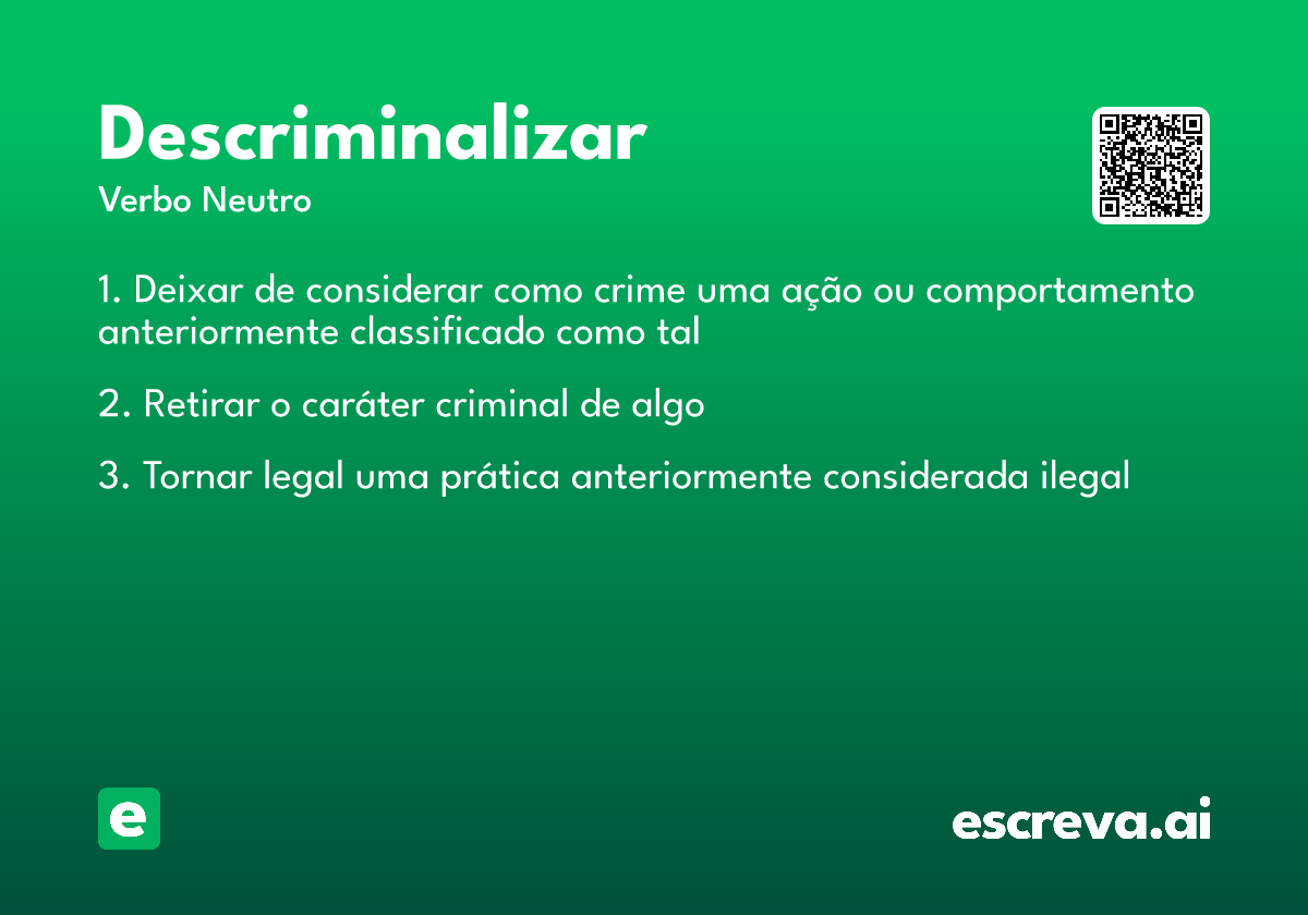 descriminalizar