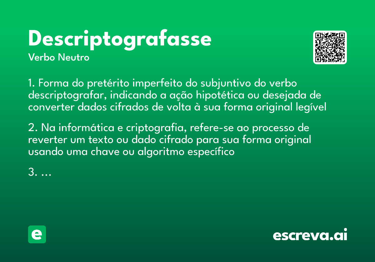 descriptografasse