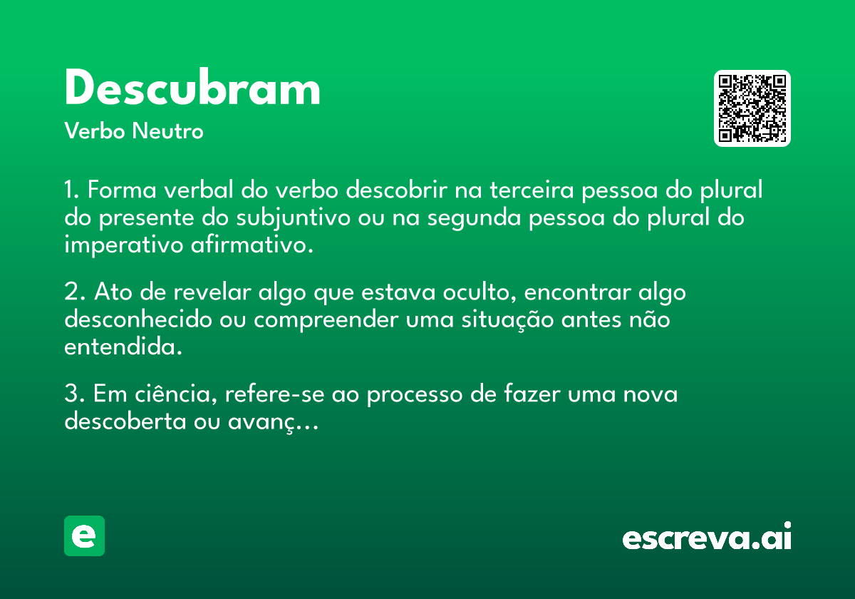 descubram